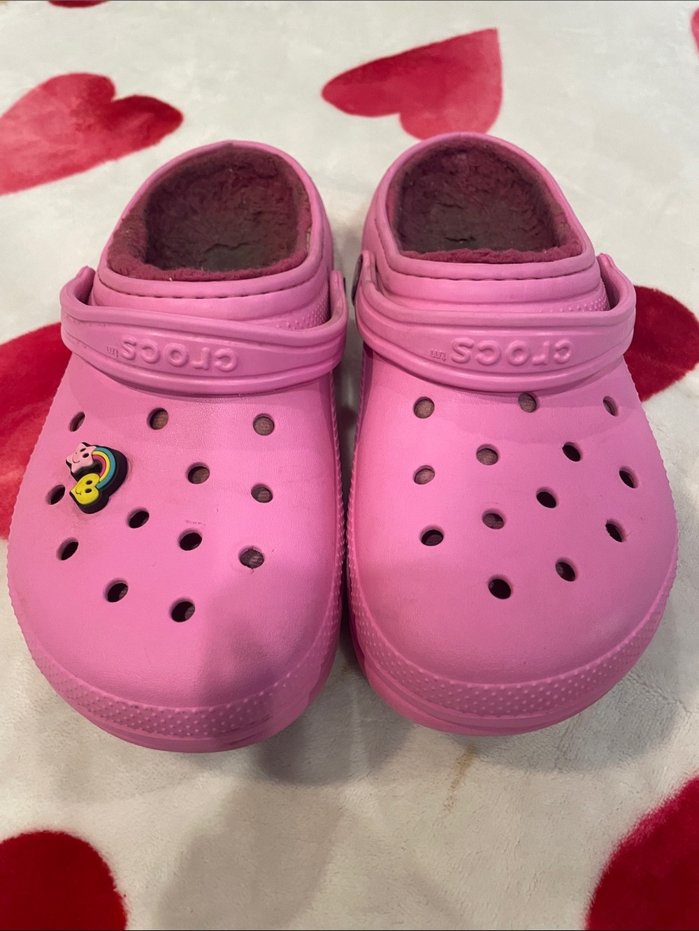 CROCS Kids Classic Clog in Bright Pink